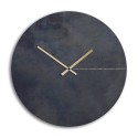 Horloge murale or noir design moderne minimal rond Black Moon Offre