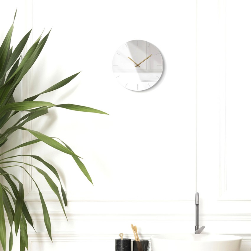 Ronde wandklok spiegel design modern goudkleurig Precious Aanbieding Ronde wandklok spiegel design modern goudkleurig Precious Aanbieding