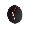 Ronde wandklok zwart modern minimalistisch design Trendy Korting