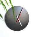 Horloge murale ronde design moderne minimal noir Trendy Réductions