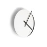 Eclissi noir blanc rond design minimal moderne horloge murale Remises