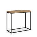 Table console extensible en bois moderne salon salle à manger 90x45-90cm Nordica Libra Oak Offre