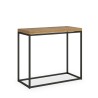 Table console extensible en bois moderne salon salle à manger 90x45-90cm Nordica Libra Oak Offre