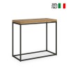 Table console extensible en bois moderne salon salle à manger 90x45-90cm Nordica Libra Oak Vente