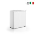 Witte multifunctionele kast met 3 planken voor woonkamer, keuken of hal Verkoop
