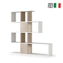 Bibliothèque séparatrice design moderne blanc bois Libkaf Vente