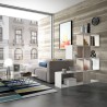 Bibliothèque séparatrice design moderne blanc bois Libkaf Promotion