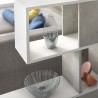 Étagère séparatrice design moderne double face gris blanc Libkaf Remises