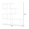 Étagère séparatrice design moderne double face gris blanc Libkaf Réductions