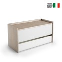 Moderne houten binnenbank met schuiflade Verkoop