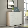 Ladekast slaapkamer dressoir design 4 lades wit hout Aanbieding