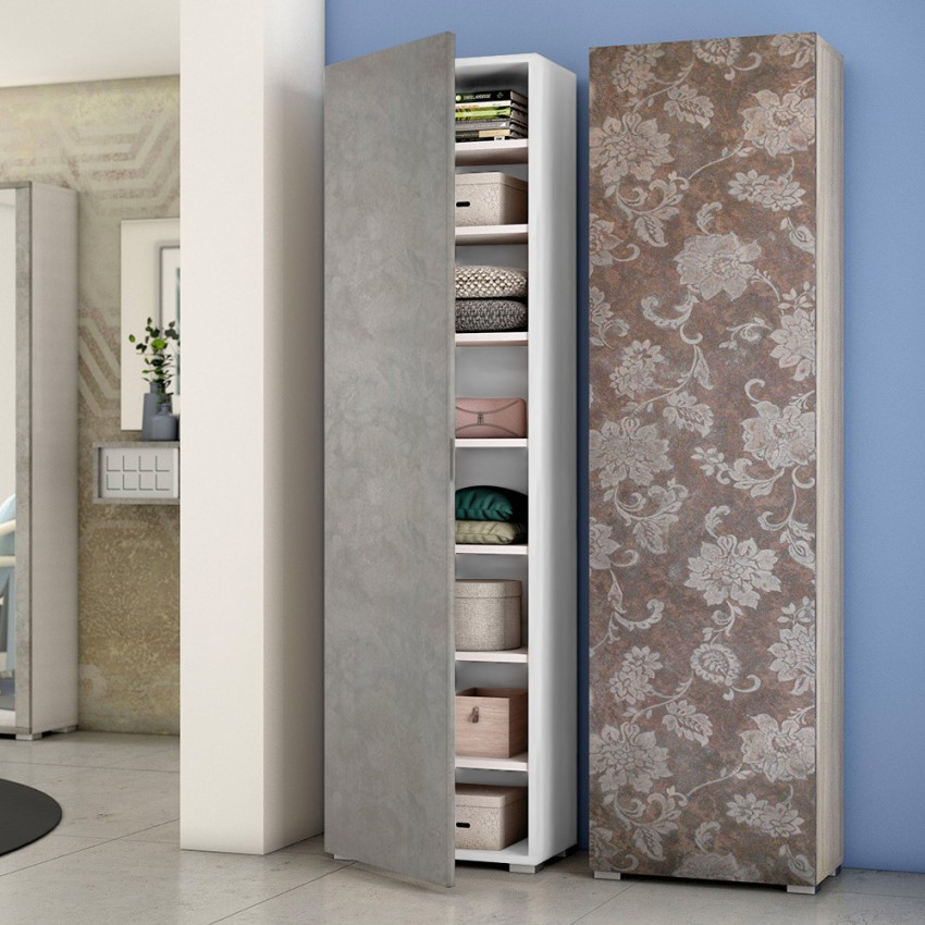 Armoire à chaussures multi-usage pour 16 paires, 7 étagères avec porte Promotion Armoire à chaussures multi-usage pour 16 paires, 7 étagères avec porte Promotion