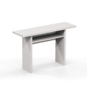 Table console extensible bureau en bois blanc 120x35-70cm Oplà Offre