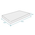 Half-tweepersoonsmatras 120x190 Memory foam orthopedisch Double Comfort M Model