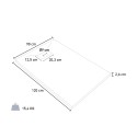 Rechthoekige douchebak 120x90 cm Stone 