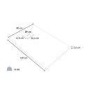 Receveur de douche 120x80 à l'italienne rectangulaire en résine Stone 