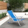2 chaises de plage pliantes avec accoudoirs en aluminium Riccione Gold Lux Offre