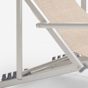 4 chaises de plage pliantes mer accoudoirs aluminium Riccione Gold Lux Choix