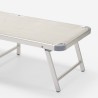 Bain de soleil de jardin transat piscine pliant en aluminium Gabicce Gold 