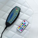 Ergonomische gaming stoel Pixy Plus met massagefunctie en ledverlichting Afmetingen