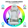 Fauteuil gamer blanc fauteuil LED ergonomique inclinable avec coussin Pixy Achat