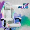 Ergonomische gaming stoel Pixy Plus met massagefunctie en ledverlichting Aanbod