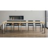 Table à manger console design extensible 90x40-300cm bois Tecno Nature Réductions
