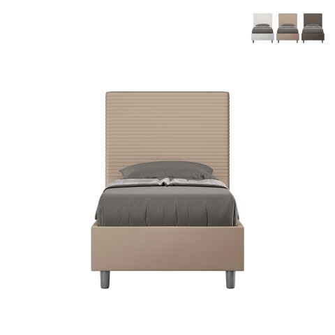 Eenpersoonsbed 90x200 met opbergruimte en hoofdbord kinderkamer modern Focus S1 Aanbieding