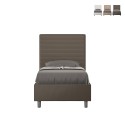 Eenpersoonsbed 90x200 met opbergruimte en hoofdbord kinderkamer modern Focus S1 Afmetingen