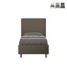 Eenpersoonsbed 90x200 met opbergruimte en hoofdbord kinderkamer modern Focus S1 Afmetingen