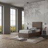 Eenpersoonsbed 90x200 met opbergruimte en hoofdbord kinderkamer modern Focus S1 