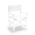 Chaise de plage pliante en aluminium textilène blanc Regista Gold White Promotion