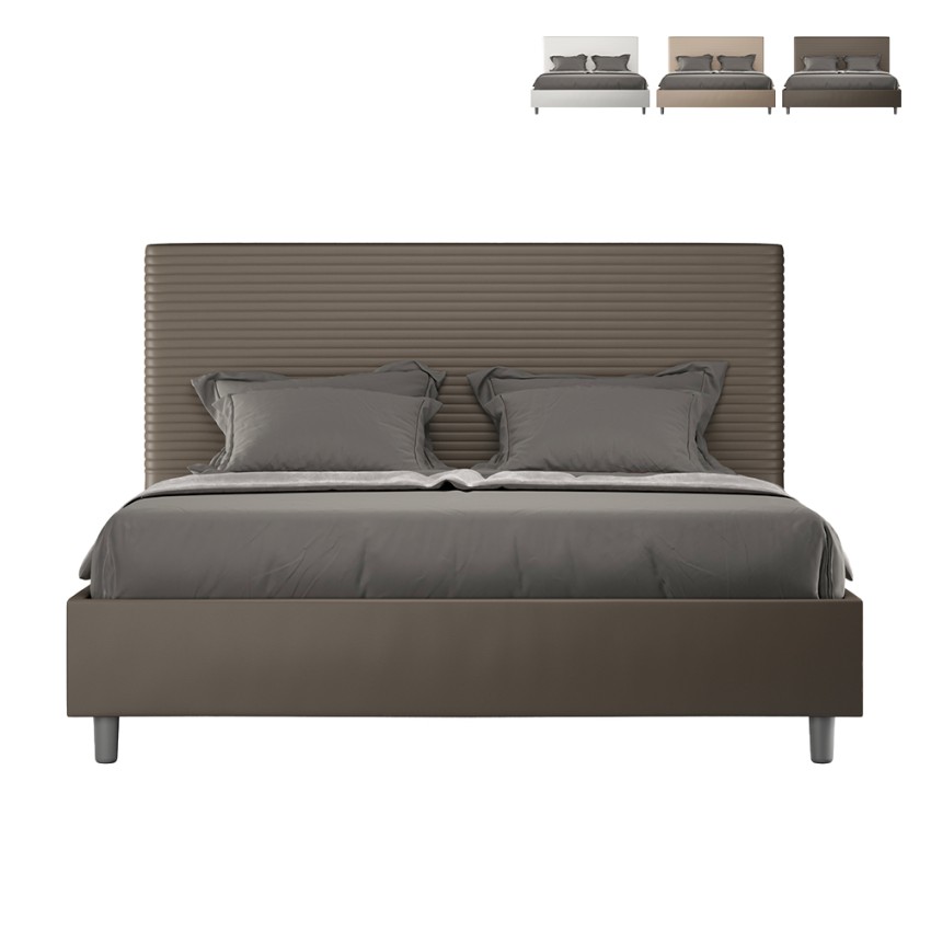 Moderne tweepersoonsbed 170x200 met opbergruimte kunstleer Focus M3 Afmetingen Moderne tweepersoonsbed 170x200 met opbergruimte kunstleer Focus M3 Afmetingen