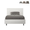 Lit coffre une place et demie 120x190 similicuir Adele P Promotion