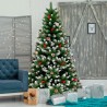 Kunst kerstboom 180 cm versierd met decoraties Bergen Verkoop
