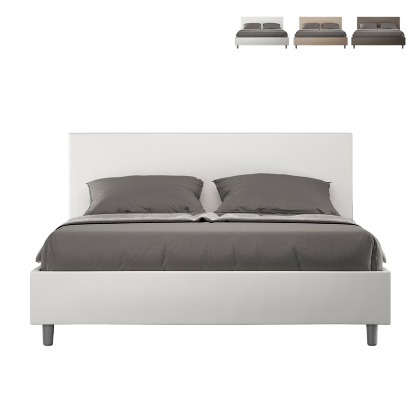Tweepersoonsbed 160x200 met opbergruimte in moderne lederlook Adele M1 Catalogus