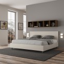 Lit king size avec rangement 180x200 moderne Adele K Dimensions