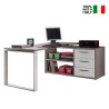 Verstelbaar hoekbureau met 3 laden 160x140cm Raffaello Verkoop