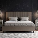 Tweepersoonsbed 160x200 met opbergruimte, moderne kunstleer Goya M1 Voorraad