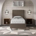 Eenpersoonskinderbed met opbergruimte 80x190 modern kunstleder Sunny S Voorraad