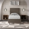 Lit simple enfant avec rangement 80x190 moderne similicuir Sunny S Choix