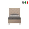 Lit simple avec sommier coffre 100x200 chambre Priya S2 Offre