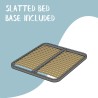 Gestoffeerd Frans bed 120x190 met opbergruimte Priya P 