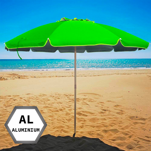 Struikelen Architectuur Koningin Aluminium strand parasols: ontdek onze aanbiedingen
